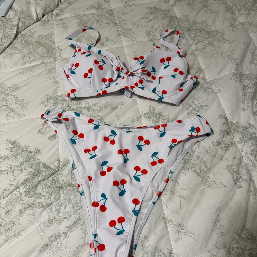 Cherry Print Bikini Set